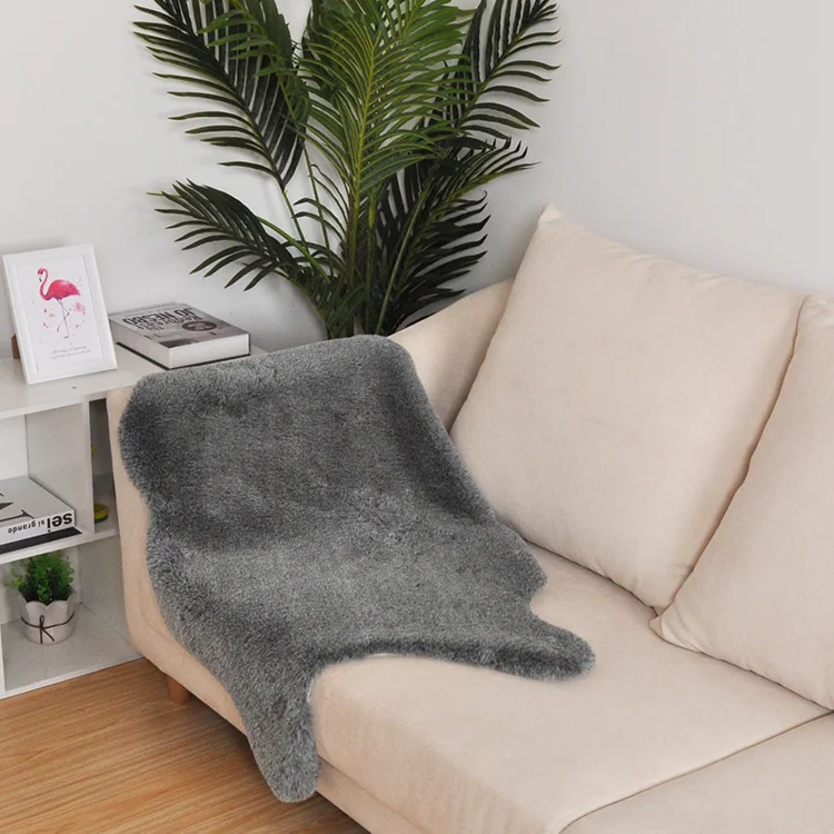 Shaggy Rabbit Fur Carpet For Living Room Home Warm Plush Floor Rugs