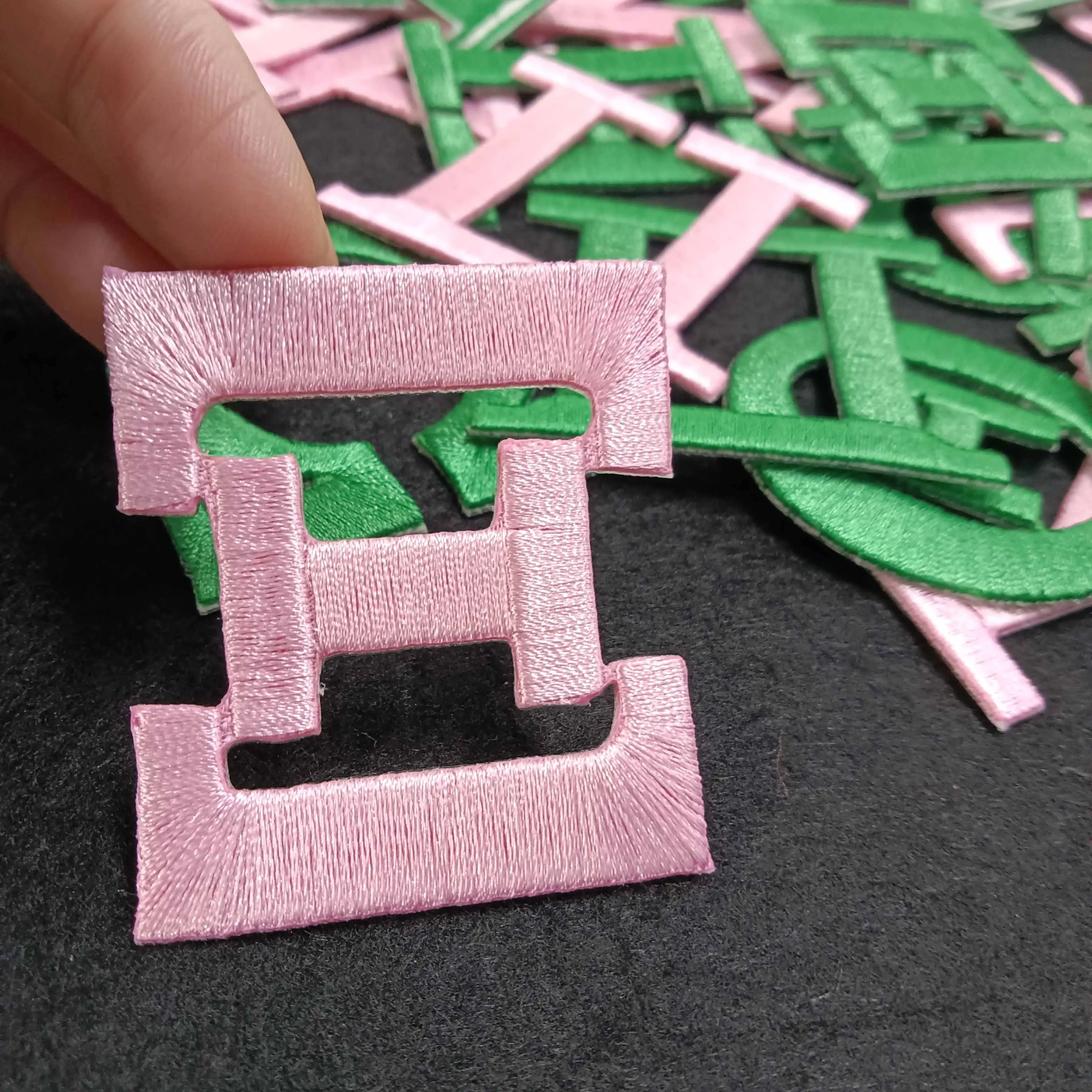 All Groups Sorority Chenille Patches Embroidery Custom Chenille College Greek Letters Patches