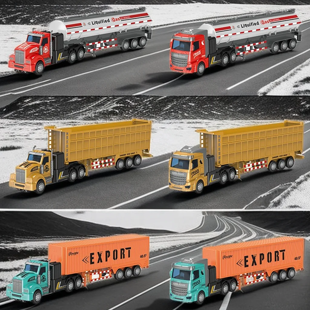 Custom Logo Logistics Gift 1/48 Cargo Truck Transport Container Vehicle Model Toys RC Remote Control Car