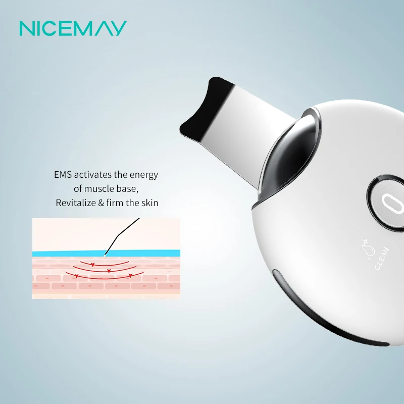 Portable EMS ultrasonic skin scrubber electronic skin care tools whole set online sale 1809