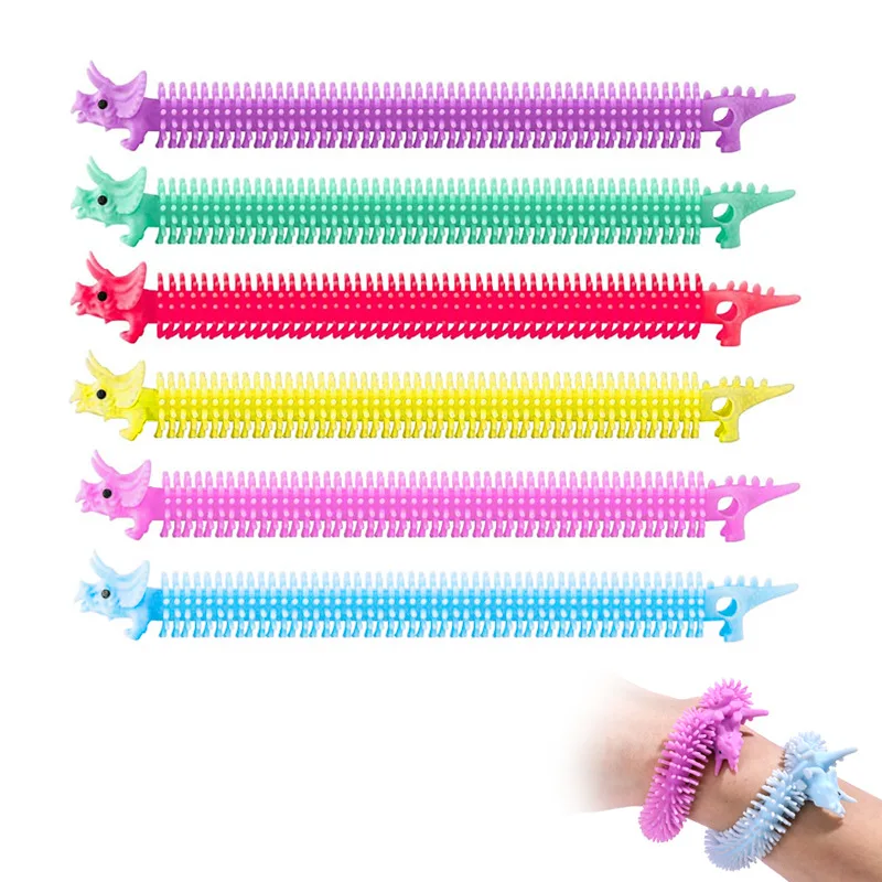 Hot Sale Multicolor Unicorn Stretchy Strings TPR Bracelet Sensory Stress Relief Toys Stretchy Strings Fidget Sensory Toys