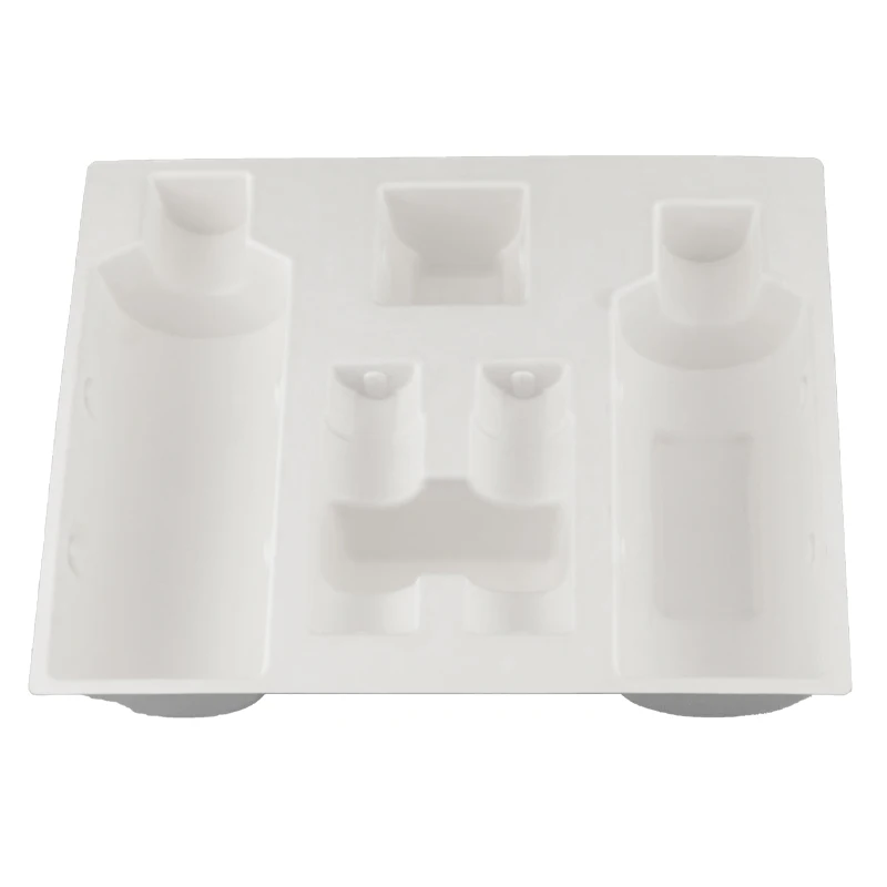 100% Biodegradable Sugarcane Bagasse Pulp Fiber Molded Packaging Cosmetic Insert Pack Inner Tray