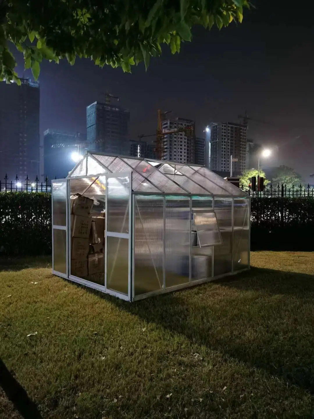 New style retractable polycarbonate garden sun room four season green house