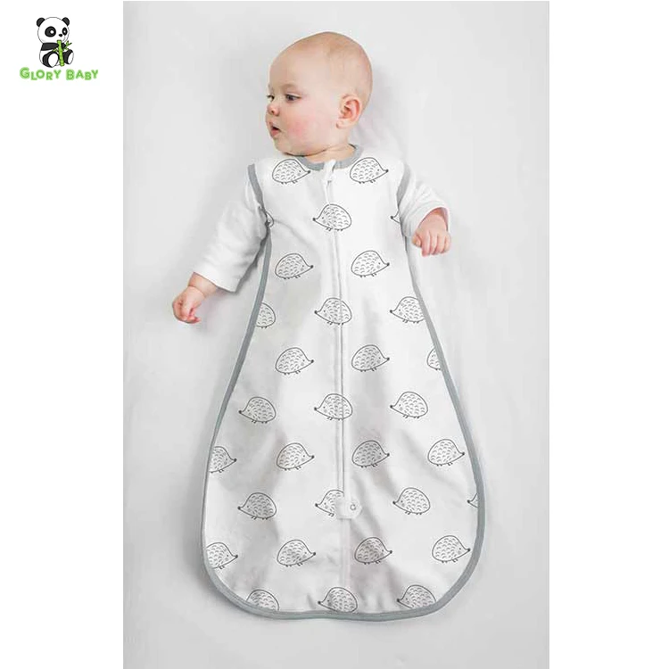 
Glory baby Custom Adjustable Wholesale Baby Swaddle Sleep Bag Sack Blanket Wearable baby muslin sleeping bag 