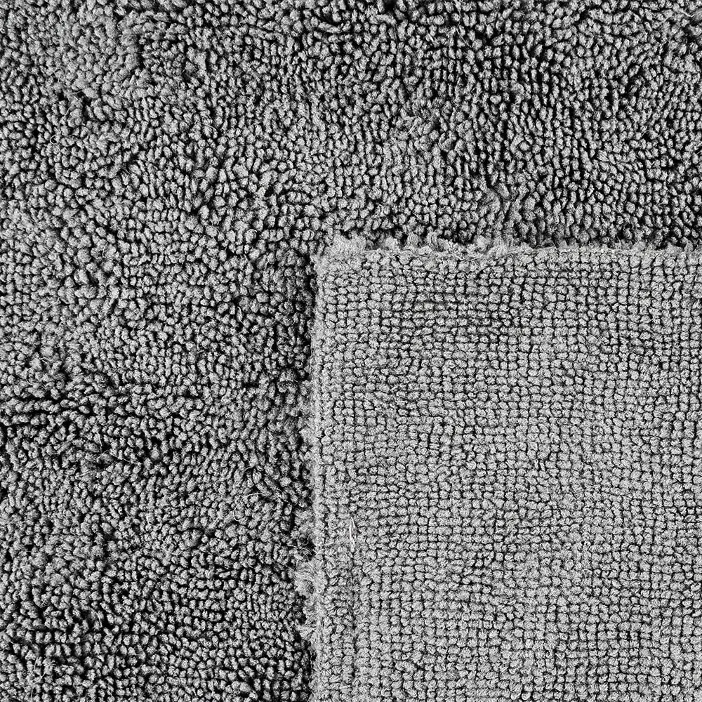 Автомобильное полотенце для полировки из микрофибры 16x16 дюймов 380 г/м2 длинное/короткое плюшевое двойное ворсовое средство для очистки