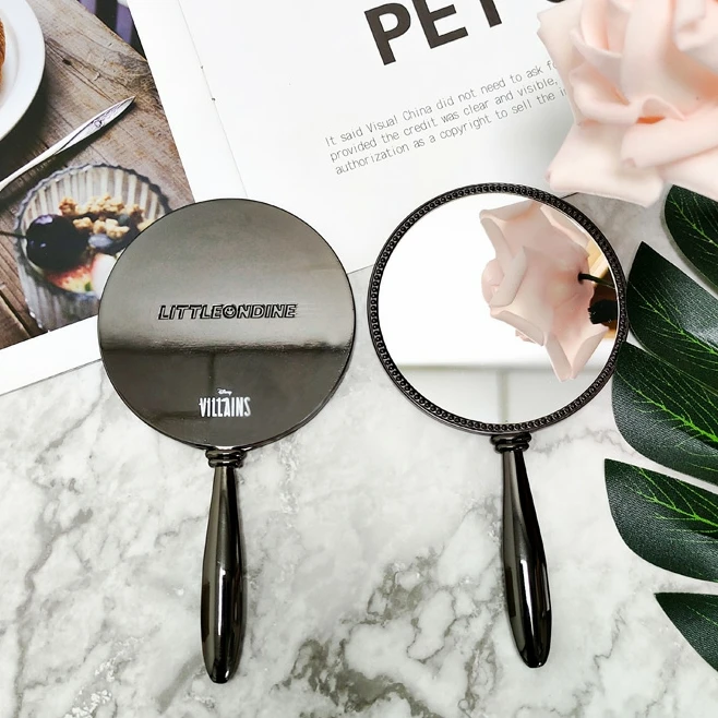 Customizable Logo Fashion Girls Vanity Mirror Portable Metal Hand Held Mirror