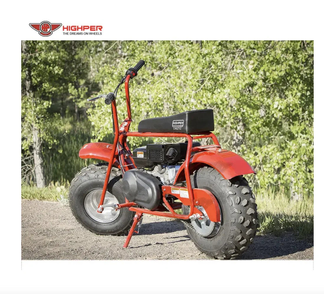 Highper Colorful Frame EPA Copper Gas Powered 212cc Mini Bike Air Cooled Gasoline Racing Dirt Bike