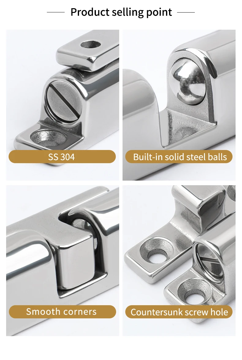 Jinnate rv door catch t style stainless magnetic door catch strong magnetic door catch latch