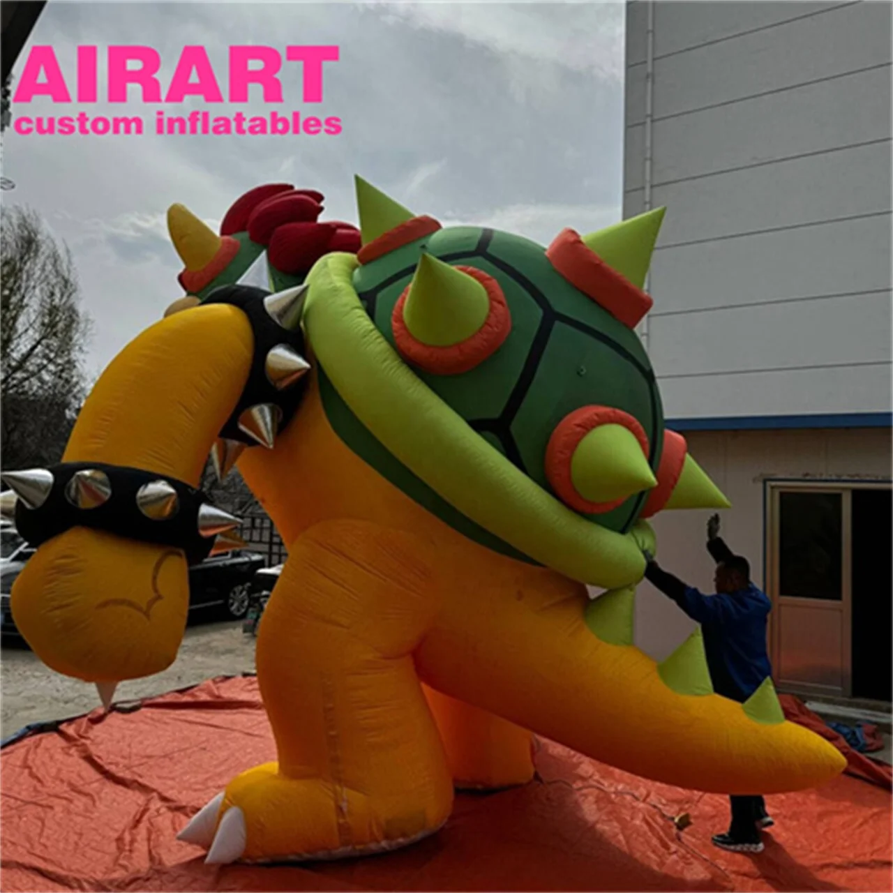 Animation decoration inflatable monster character, cheap inflatable turtle monster cartoon for advertising decoration