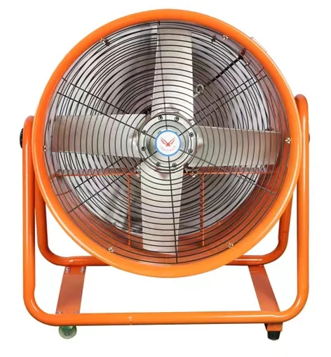 24inch 600mm  Professional automation hand push with wheel portable ventilation exhaust fan Movable Axial Flow Fan PL