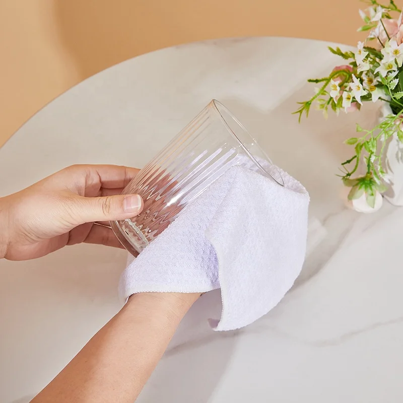 Быстросохнущая вафельная ткань с ананасом, ткань для мытья чайной посуды, кухонное полотенце с вафельным микро-волокном