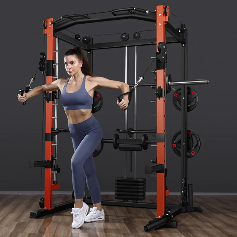ZJFIT Wholesale manufacture multi power Rack gym fitness equipment sqat machine squat rack smith machine