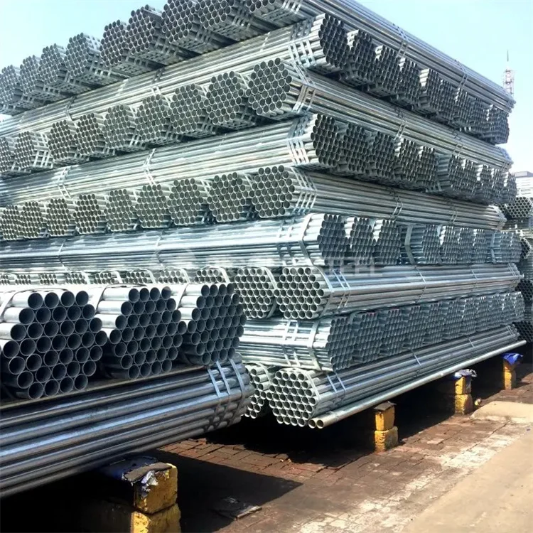Hot Dip Pre 2 Inch Threaded Galvanized Iron Welded Round Tube Fence Pipe in Turkey Seamless Carbon Spiral Steel Pipe