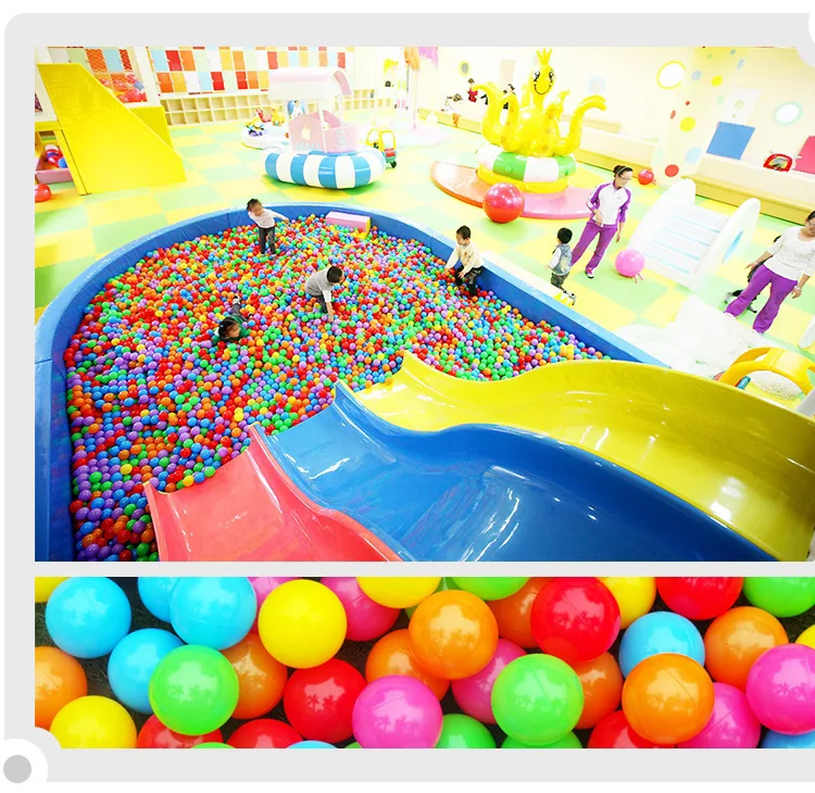 Wholesale  Soft Plastic Ball Pit Balls 7 Colors Elastic Ocean Ball Kids