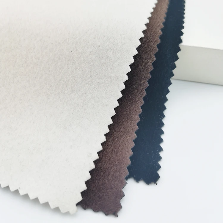 Kaiming 290GSM Polyester Fleece Bonded Faux Fur Fabrics Slippers Jacket Women Fashion Causal Coat