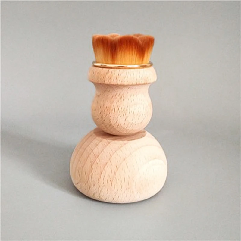 #505 Private Label Mushroom Style Makeup Brush Foundation Blush Face Powder Brush Kabuki Concealer Tools Kit OEM ODM 1PC/OPP Bag