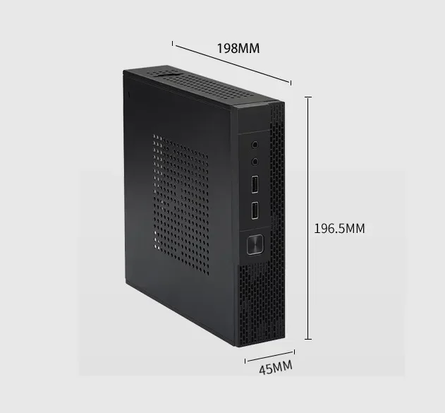 OEM High Tower Micro PC Gaming Case THIN ITX Computer Tower with USB 2.0 HD Audio and 2 WiFi for Computer Cases & Towers