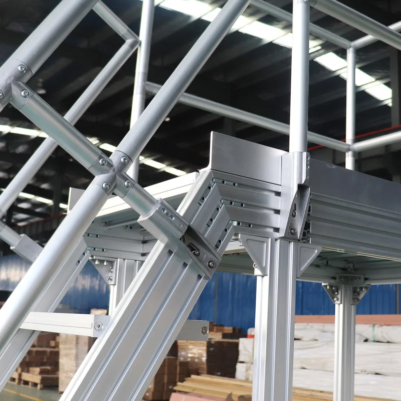 Stair overall step steps non-slip aluminum alloy step escalator warehouse pickup pedal walk maintenance platform walkway