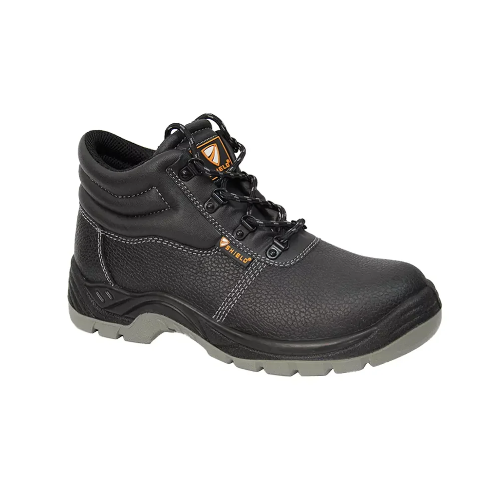 Genuine Leather Men Lightweight Steel Toe Engineers Safety Welding Shoes For Welder
