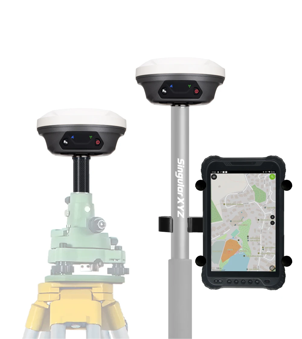 Дешевая международная версия GNSS геодезическое оборудование 1408 каналов двухчастотный инструмент инструменты GPS RTK Base и Rover набор