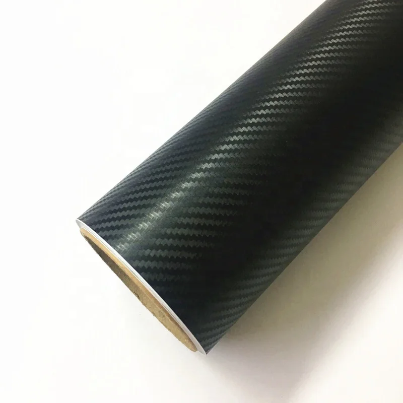 Factory price glossy carbon fiber wrapping film 5D 6D car wrap Sticker vinyl roll