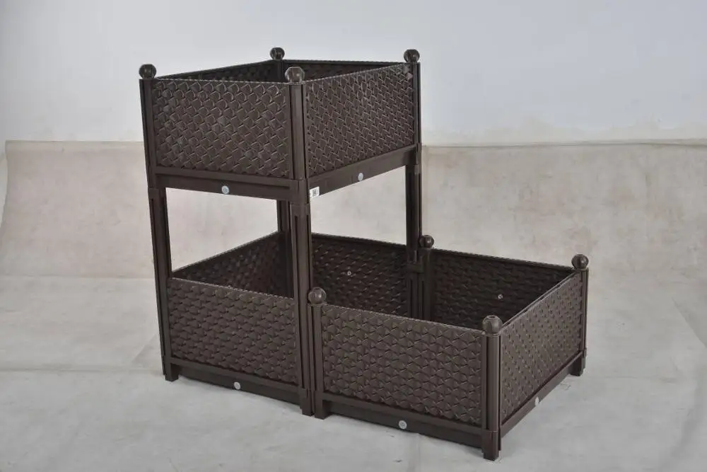
New PP Material Free Sizing Outdoor Plant Rack Garden Large Planter Fabric Raised Garden Bed 