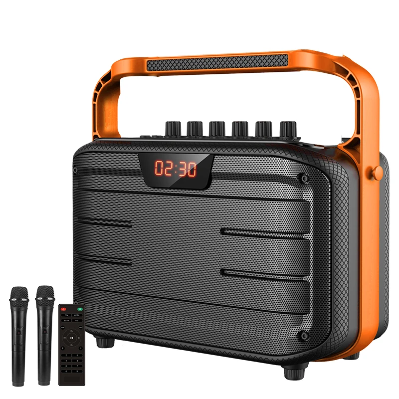 New dazzle lighting outdoor live wireless Bluetooth speaker stage home karaoke musical instrument speaker