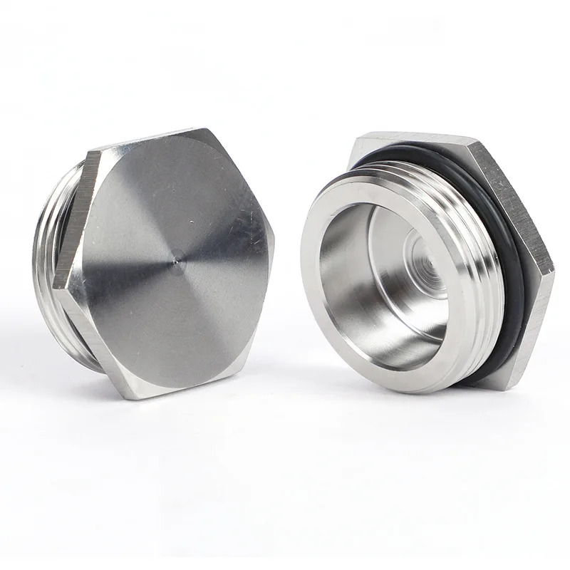Round or Hex-Head plug Stop covering SS304 NPT Metric Waterproof metal Seal Plug