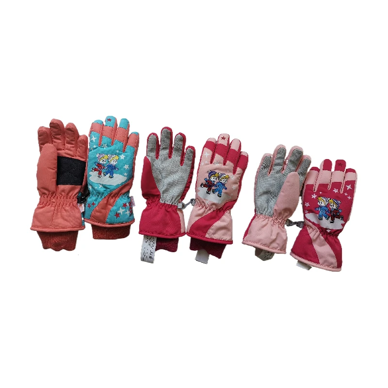 gloves & mittens ski genuine leather snowboard waterproof winter kids ski mittens leather thinsulate warm ski mittens
