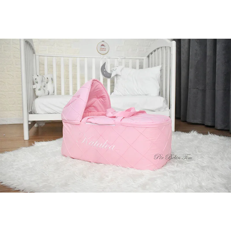 Zippered cover baby bassinet portable mosses basket portable bed coosleeper outside maternity machine wash cotton or velvet