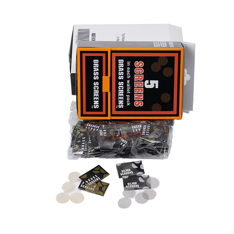 Factory Wholesale Pipe Accessories 20mm Stainless Steel Pipe Combustion Net Golden Brass Piece Pipe Filter Piece