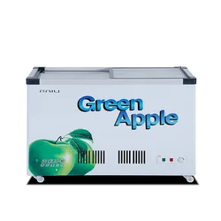 Wholesale Large Capacity Single Temperature 350L Commercial Refrigerator Fridge Horizontal Freezer