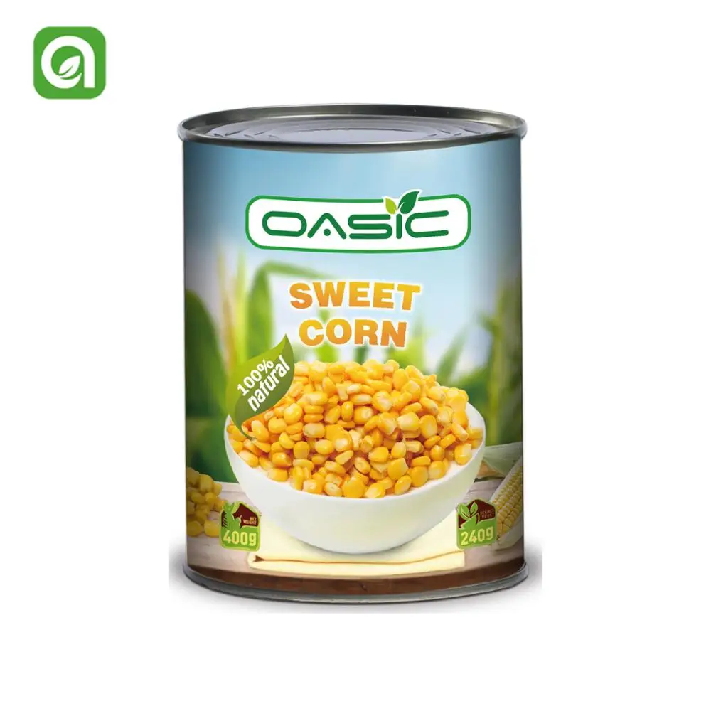 340G/250G Canned Sweet Corn From China
