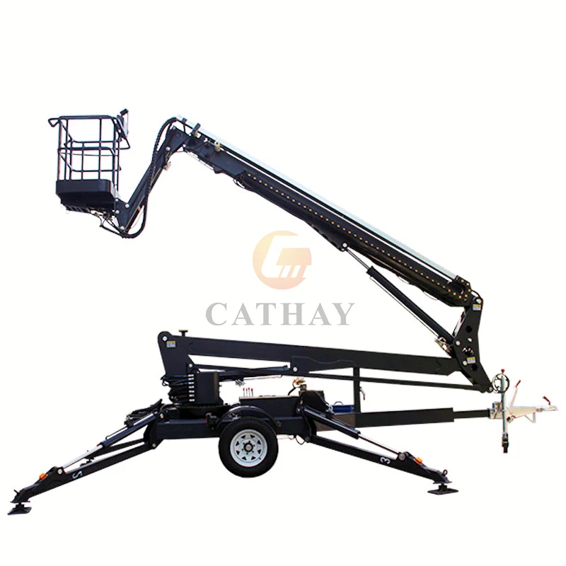 2200lbs Spider Engine Self Propelled Cherry Picker With Ce
