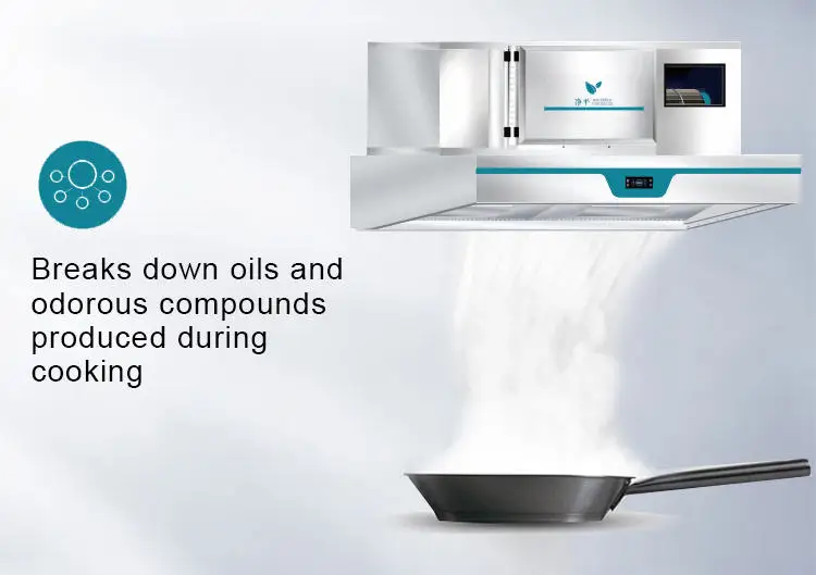 RUITAI China Supplier  Commercial Range Hood with Electrostatic Precipitator and Filter high quality high standardgood quality