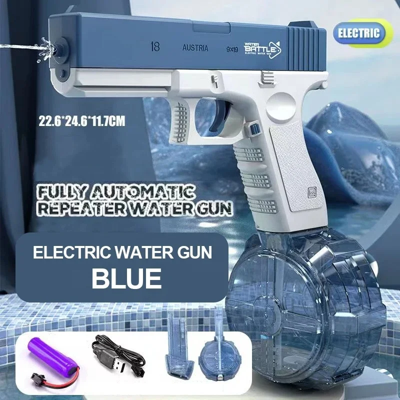 Best Quality Electric Water Gun Automatic Powerful Water Squirt Gun for Kids Outdoor Summer Toy Gun