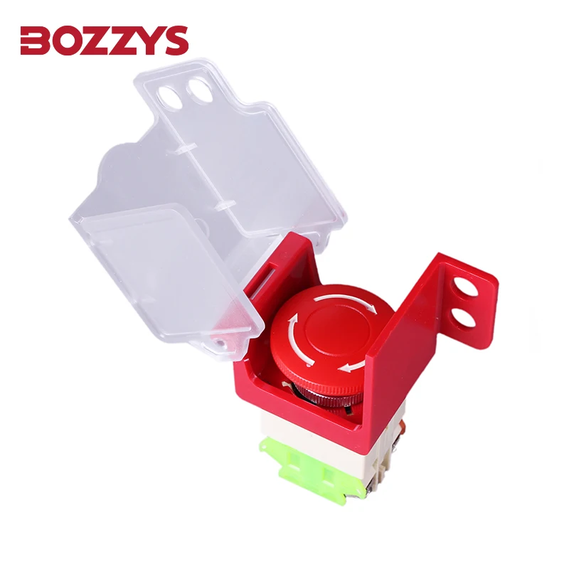 Electrical e-stop Push Button and Selector Switch Lockout Devices Removable Cover in place