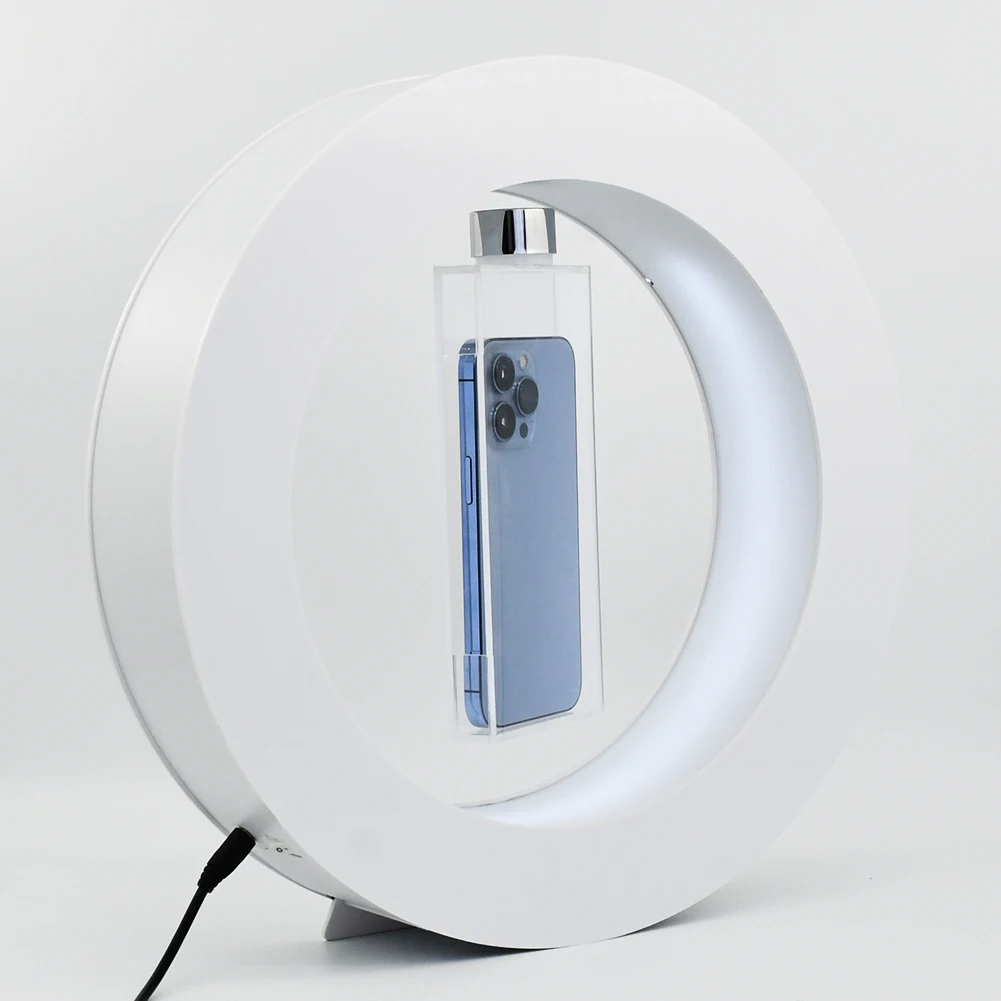 2023Popular White Sport Shoe with Magnetic Floating Function as Business Advertisement