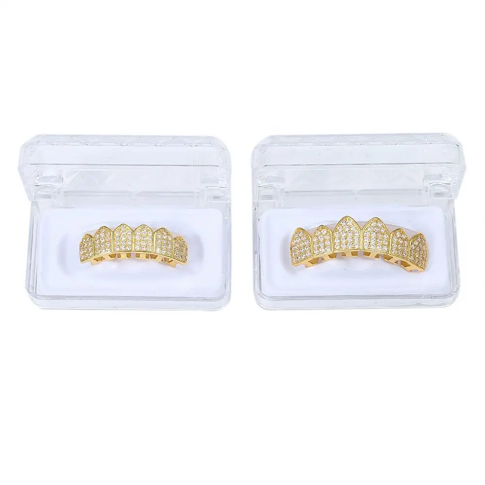  Пользовательские зубы Grillz 925 серебро 14k 18k алмаз/моиссанит стоматологические грили набор ледяной из хип-хоп