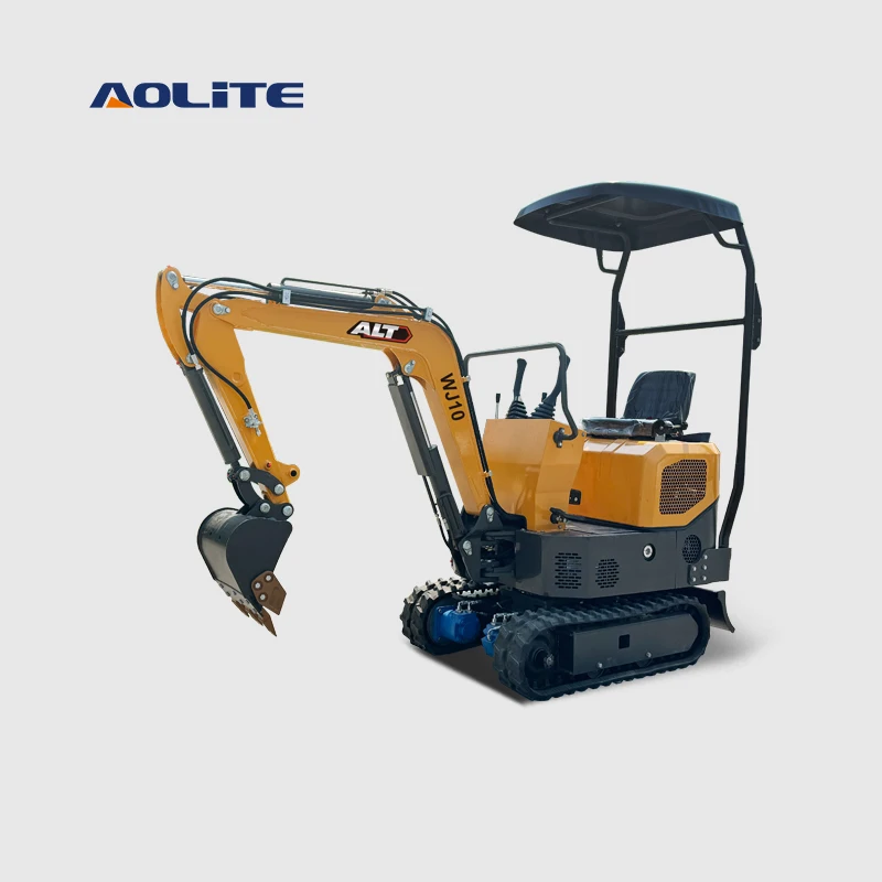 Wholesale AOLITE ALT WJ10 CE chinese 1 ton mini excavator small track digger excavator compact high power crawler excavator