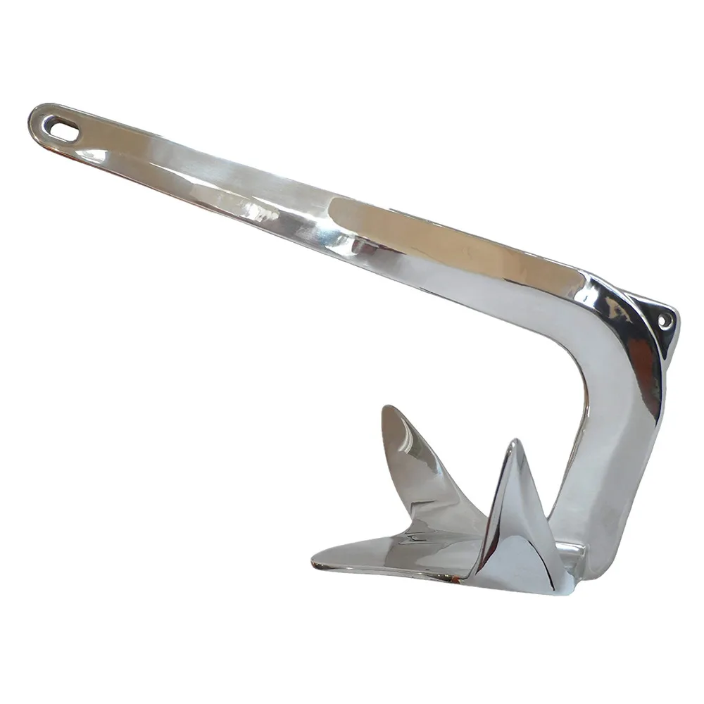 In Stock 7.5kg 10kg 15kg 316 Stainless Steel Boat Marine Bruce Anchor for Sale