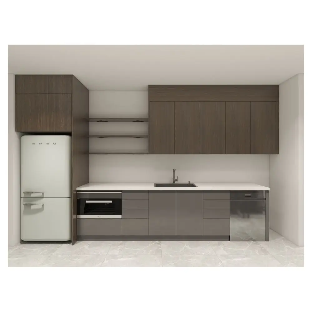 Prima New Customized service edge All side Kitchen cabinet design Professional design team serve for better projects