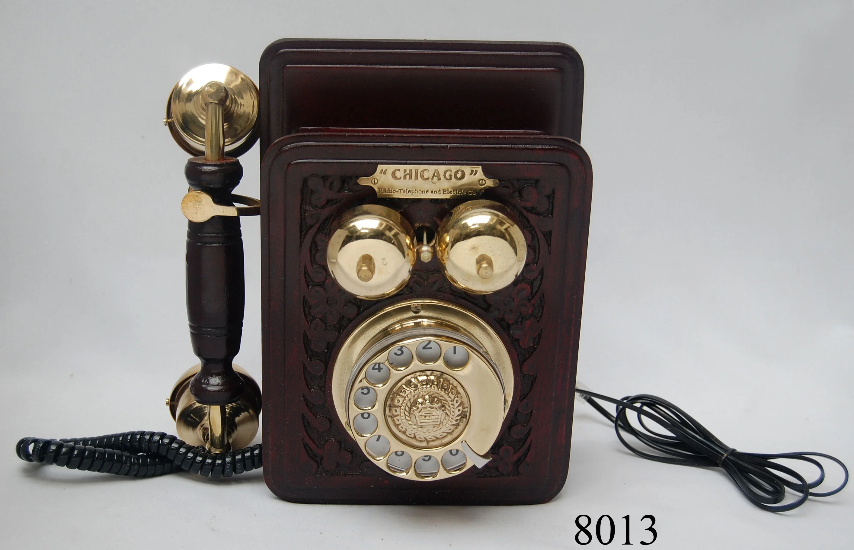 Vintage Antique nautical brass telephone for home and office decor Shiny Finished Brass Old rotary working dial telephone