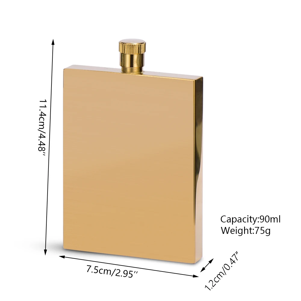 DX под заказ оптовая продажа Джек daniels deluxe вакуумная Золотая колба для водки объемом 3 унции воронка