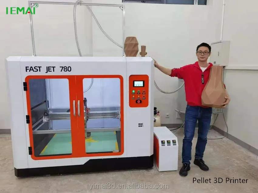 High Efficiency PETG PLA Pellet 3D Printer Machine Impresora 3D Continua For Sculpture Furniture
