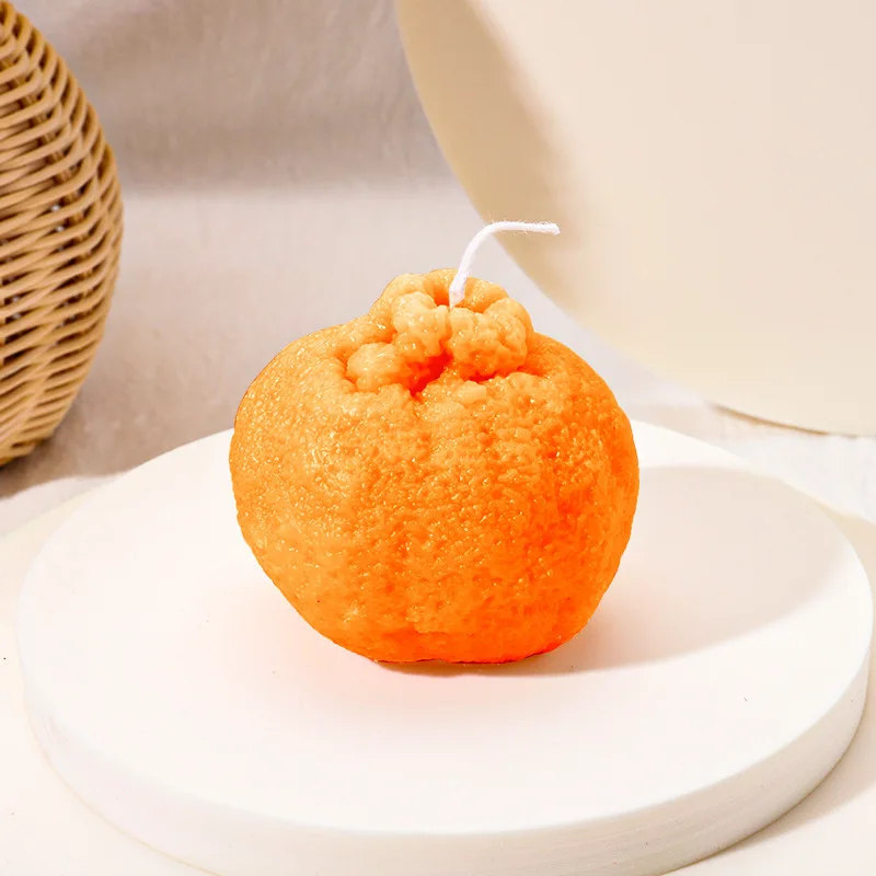 Wholesale smokeless aromatherapy candle modeling wax hand gift candle creative fruit aromatherapy handmade diy Soy wax