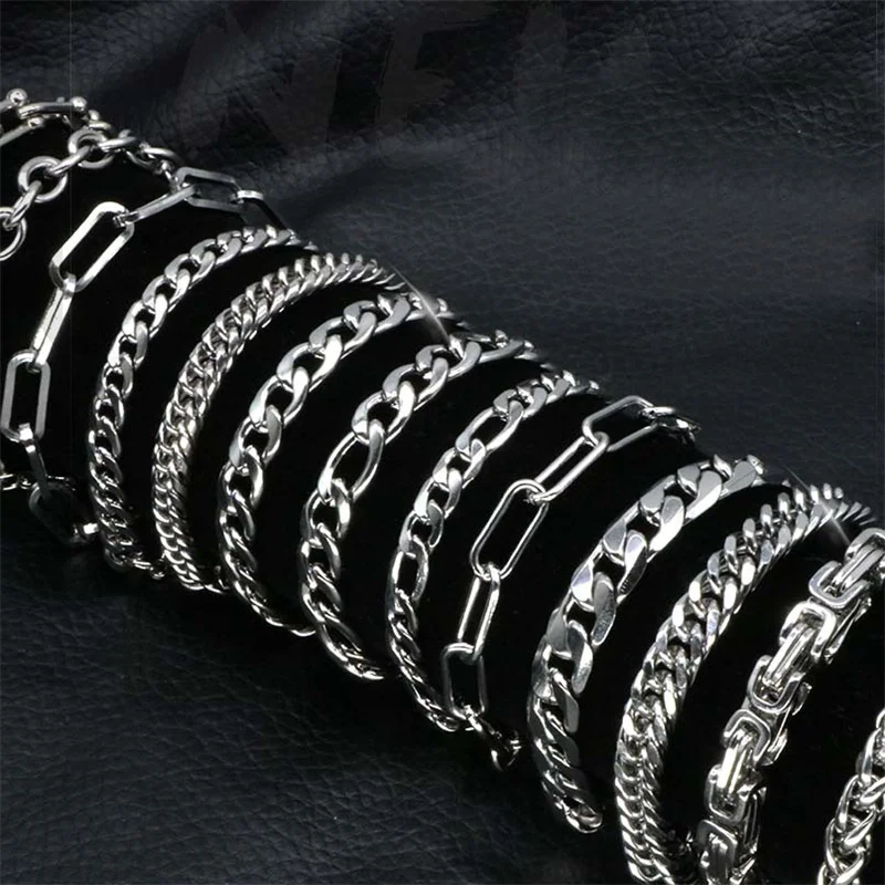 Fine jewelry Joyas De Plata Pure 925 Silver Chain Bracelet Pulsera Adjustable Cuban Women Brazalete Silver Bracelet For Men