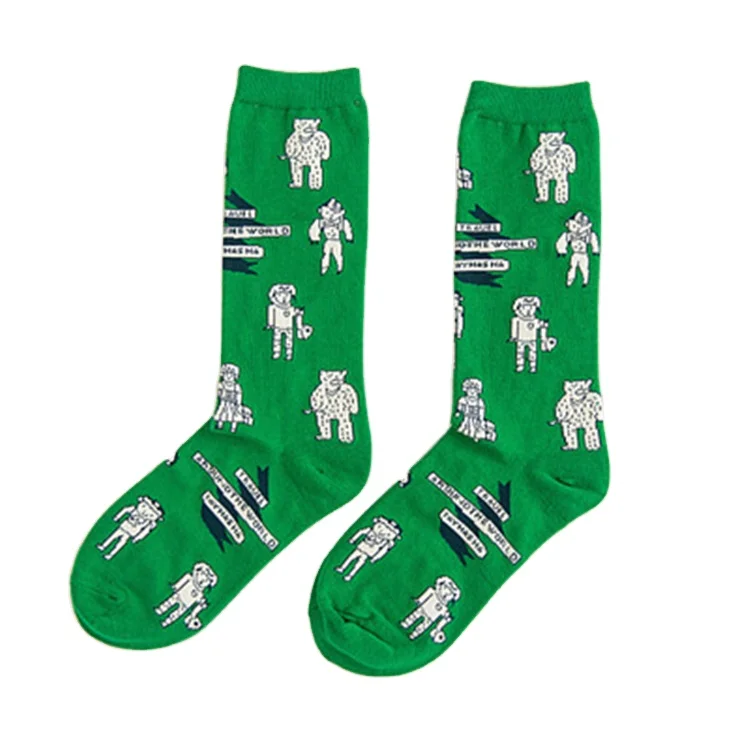 SHANXIN Korea fashion Solid color OEM logo custom design pure cotton 18 colors Crew tube Socks women