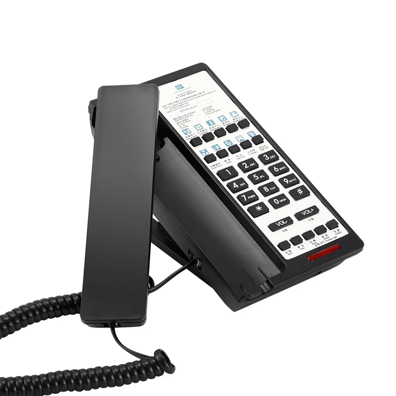 Высококачественный телефон для гостиничного номера с бесплатной индивидуальной лицевой панелью