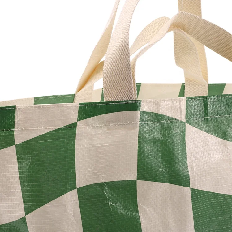 Wholesale Custom Printed Eco-Friendly Recyclable Polypropylene Tote Bag Grocery TNT PP Laminated Woven Shopping Bag for Gifts